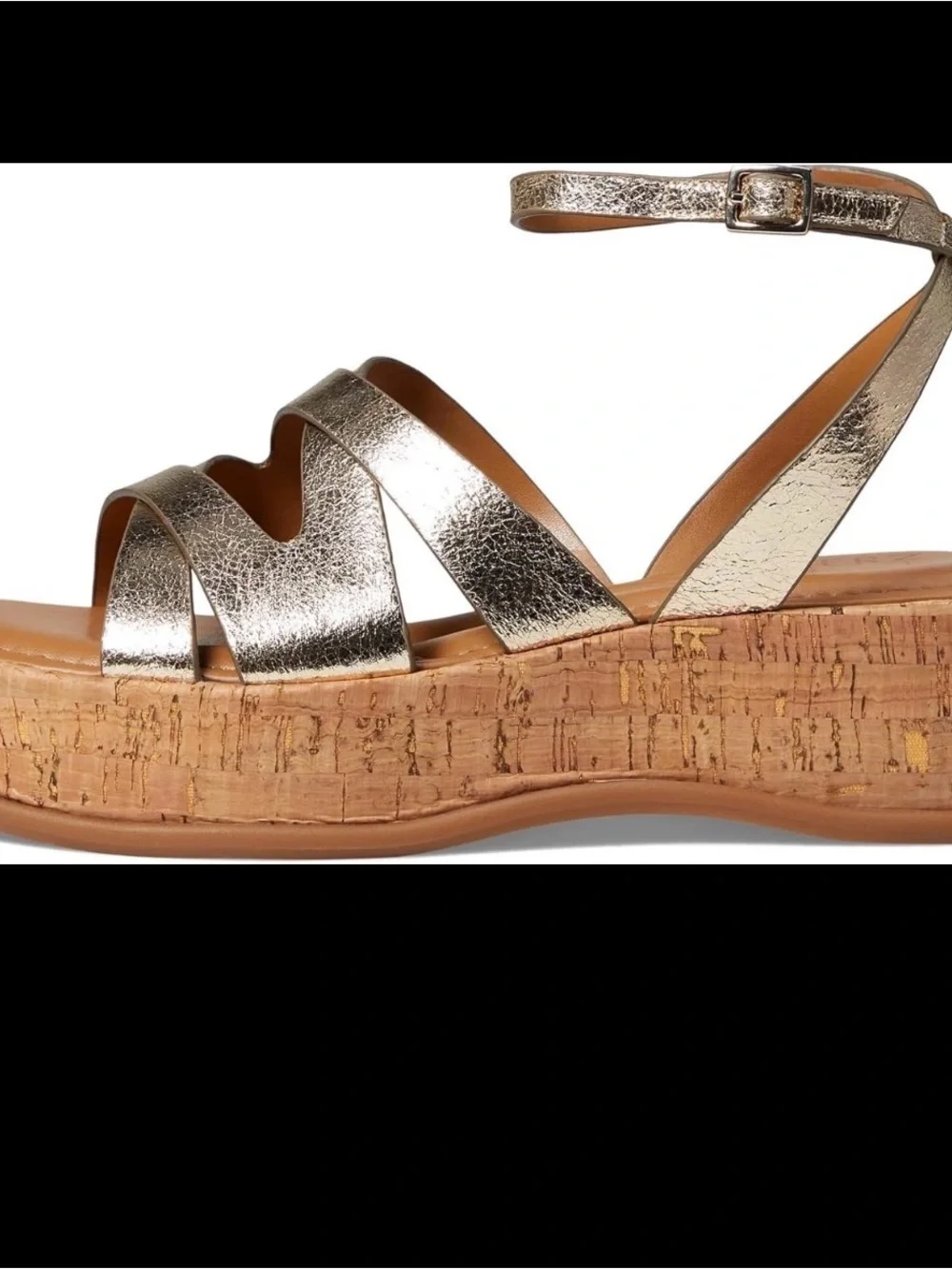 Naturalizer Women's Riley Platform Heel Strappy Sandal Light Bronze size 6.5 M